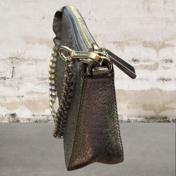 Michael Kors Jet Set Bag in Metallic Silver Leather - Picture 4 of 7